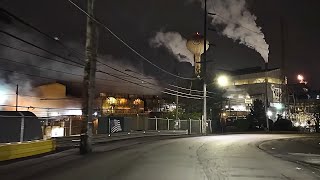 Braddock Pennsylvania  4k Drive at Night [upl. by Llenrad]