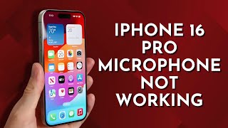 Why Is My iPhone 16 Pro Microphone Not Working [upl. by Aerdnod]