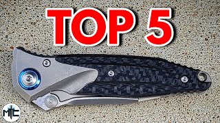 My Top 5 FAVORITE Folding Knife Designs Of 2022  SO FAR [upl. by Adehsor]