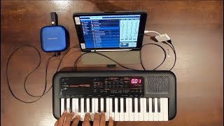 MIDI on Yamaha PSSA50 and iPad 9 [upl. by Borras]