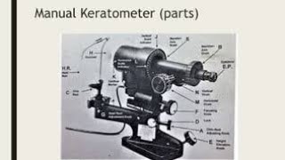 MANUAL KERATOMETER its partsoptometry topic [upl. by Pump]