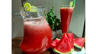 Refreshing watermelon juiceHomemade juice  summer special Ramadan recipe [upl. by Lexa]