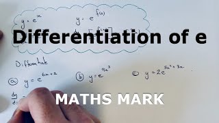 dydx of e  How To Differentiate Exponential Functions [upl. by Norine]