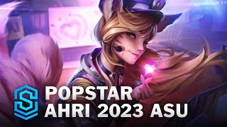 Popstar Ahri Skin Spotlight  League of Legends [upl. by Yecats]