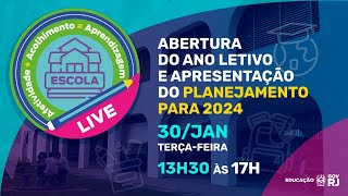 ABERTURA ANO LETIVO E APRESENTAÇÃO DO PLANEJAMENTO 2024 [upl. by Alih]