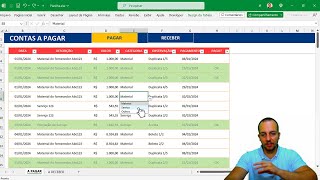 Como fazer Planilha de Contas a Pagar Receber  Controle de Vencimentos Download Grátis [upl. by Recor]