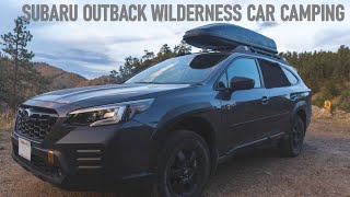 Minimal Subaru Outback Wilderness Car Camping Setup [upl. by Massie]