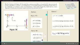 MOMENTO ANGULAR  PROBLEMA 11 [upl. by Othella]