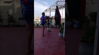 Lesson kickboxing taekwondo fighter training funny [upl. by Ayamat570]