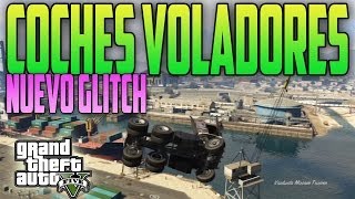 COCHES VOLADORES GTA 5 GLITCH VUELTAS DE CAMPANA EN EL AIRE GLITCH DIVERTIDO GTA V ONLINE [upl. by Ecnadnac125]