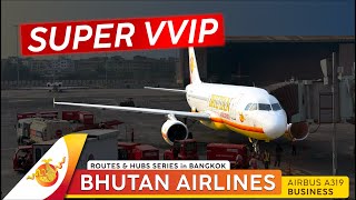 Super VIP Experience · BHUTAN AIRLINES A319 Business Class 🇹🇭 Bangkok ✈ Kolkata 🇮🇳 Worth It [upl. by Lleoj]