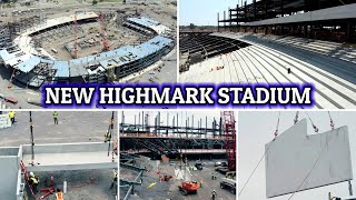 ON THE TRACK New Highmark Stadium Construcrion Update Precast Concrete Installations amp Steelwork [upl. by Marris]