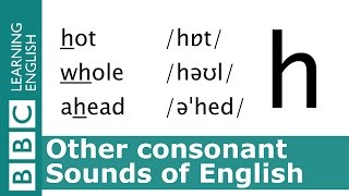 English Pronunciation 👄 Voiceless Consonant  h  hot whole and ahead [upl. by Hall]