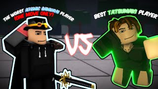 Worst Atomic Samurai Player Vs Best Tatsumaki Player Strongest Battlegrounds [upl. by Harms]