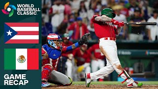 Puerto Rico vs Mexico Game Highlights  2023 World Baseball Classic [upl. by Rainah]