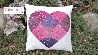 Patchwork Valentines Day  Tutorial Drunkards Path [upl. by Moreen255]