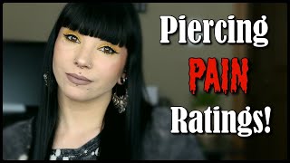 My Piercing PAIN Ratings  All 27 of Them [upl. by Nele114]