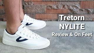 TRETORN NYLITE WHITENIGHT BLUE from RES TOE RUN  REVIEW and ON FEET  Sneakers Yo [upl. by Kaja302]