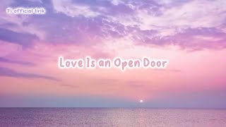 Lirik Love Is an open door  Frozen [upl. by Hellman]