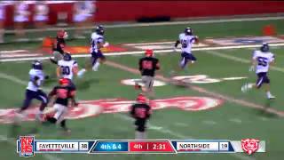 Fayetteville CB 16 55 yard INT return TD [upl. by Hannaoj]