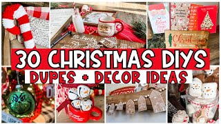 30 Christmas DIYs Youll Want to Steal for Your Own Home  Dollar Tree Holiday DIYs amp Decor Ideas [upl. by Aiuqenehs]