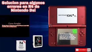 Posible solucion a error R4 en Nintendo Dsi [upl. by Eidnas]