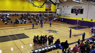 Graham Kapowsin  Puyallup High School Volleyball 10124  Set 2 of 4 [upl. by Sansbury269]