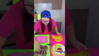 Patrick Star cake vs spicy sauce ice cream challenge cake icecream EthanFunnyFamily [upl. by Yakcm128]