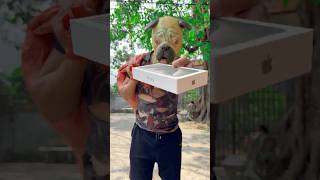 The story of the dog giving the man an iPhone 📱 dog trending viralvideo shortvideo iphone [upl. by Nauqal]