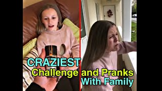 CRAZIEST CHALLENGE And PRANK with Family  Bryony amp Kristen Hanby [upl. by Jarus]