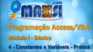 Curso de Programação AccessVBA  Básico  Plinio Mabesi  Parte 04  Prática [upl. by Elboa]