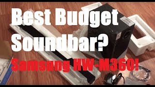 Best Budget Soundbar Samsung HWM360 Review And Demo [upl. by Allerie661]