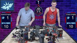 Imperial Knights vs Chaos Knights  10th Edition Warhammer 40K Battle Report warhammer40k [upl. by Franz]