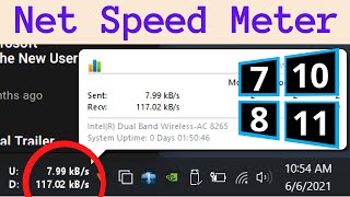 Network Speed Monitor for Windows 10 11 7 8  Get Net Speed Meter  Monitor Internet Speed on PC [upl. by Church]