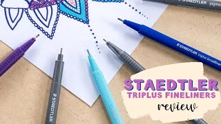 Staedtler Triplus Fineliner Pens  Review [upl. by Triley833]