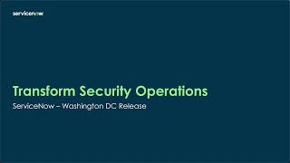 Transform Enterprise Security Washington DC Release [upl. by Koblas244]