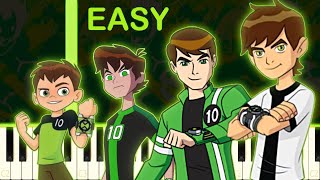 ALL Ben 10 Theme Songs On Piano [upl. by Einiffit]