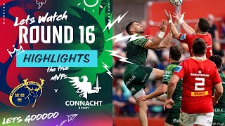 Munster v Connacht  Instant Highlights  Round 16  URC 202324 [upl. by Jarl]