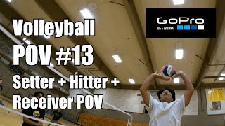 Volleyball GoPro POV 13  Setter  Hitter  Receiver POV [upl. by Cathey610]