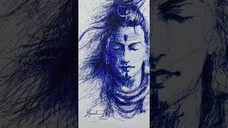 Easy Drawing of Bhagwan Shankar 🌺🙏 art drawing mahadev shankar shorts harharmahadev [upl. by Hendel]