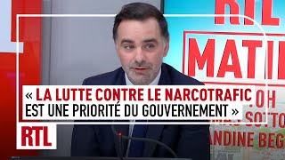 Laurent SaintMartin  quotLa lutte contre le narcotrafic une priorité du gouvernementquot [upl. by Kast]