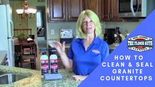 How to Seal amp Clean Your Granite Countertops  Takes No Time At All [upl. by Nofets]