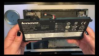 How to replace the battery in a Lenovo Thinkpad T550 T560 W550 [upl. by Winfred]