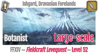 FFXIV Botanist Leves Level 52 Largescale  Ishgard Dravanian Forelands  Heavensward [upl. by Ferdinand]