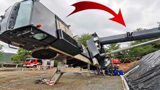 Extremely Dangerous Crane Fails  Crazy Heavy Equipment Skill  Serious Crane Accident At Seaport [upl. by Assirrem]