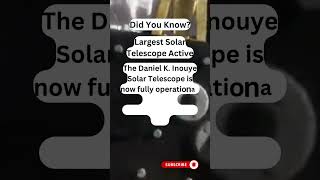 Largest Solar Telescope Active cosmos spacefacts SolarTelescope AstronomyTools SpaceResearch [upl. by Adrian]