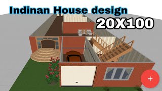 20X100 house design Indian House plan [upl. by Licna]