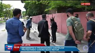 O Povo na TV  Estudantes e professores continuam protestando contra novo reitor na UFPB [upl. by Melany]