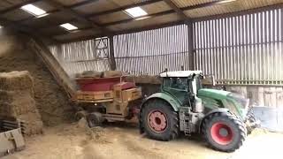 HayBuster H1130 Tub Grinder working in the UK [upl. by Hpejsoj]