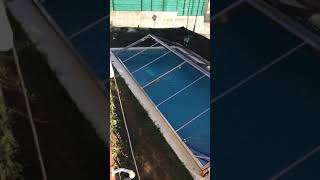 Como hacer una cubierta de piscina casera PARTE 2 [upl. by Emmalee508]